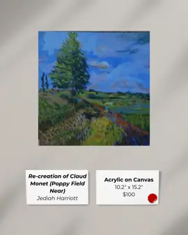 Jediah Harriott - Re-creation of Claud Monet (Poppy Field Near)