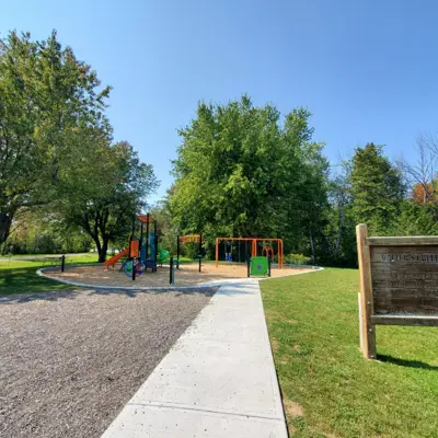 Sidewalk leading to Walters Creek Park playground