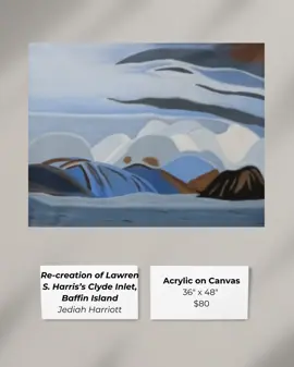 Jediah Harriott - Re-creation of Lawren S. Harris's Clyde Inlet, Baffin Island